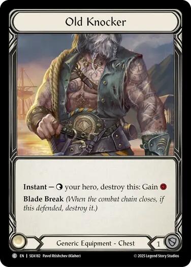 Old Knocker (Treasure) [SEA182] (High Seas)  Cold Foil | Card Merchant Takapuna