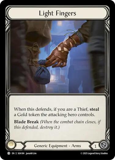 Light Fingers (Treasure) [SEA184] (High Seas)  Cold Foil | Card Merchant Takapuna
