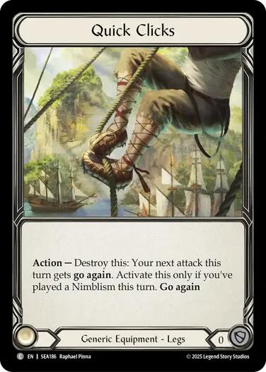 Quick Clicks (Treasure) [SEA186] (High Seas)  Cold Foil | Card Merchant Takapuna