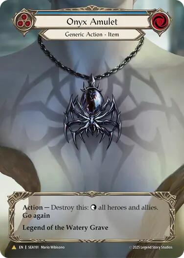 Onyx Amulet (Treasure) [SEA191] (High Seas)  Cold Foil | Card Merchant Takapuna