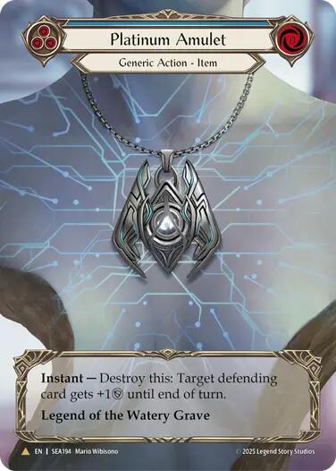 Platinum Amulet (Treasure) [SEA194] (High Seas)  Cold Foil | Card Merchant Takapuna