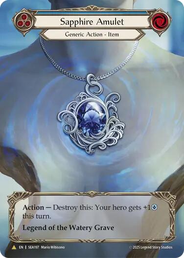 Sapphire Amulet (Treasure) [SEA197] (High Seas)  Cold Foil | Card Merchant Takapuna