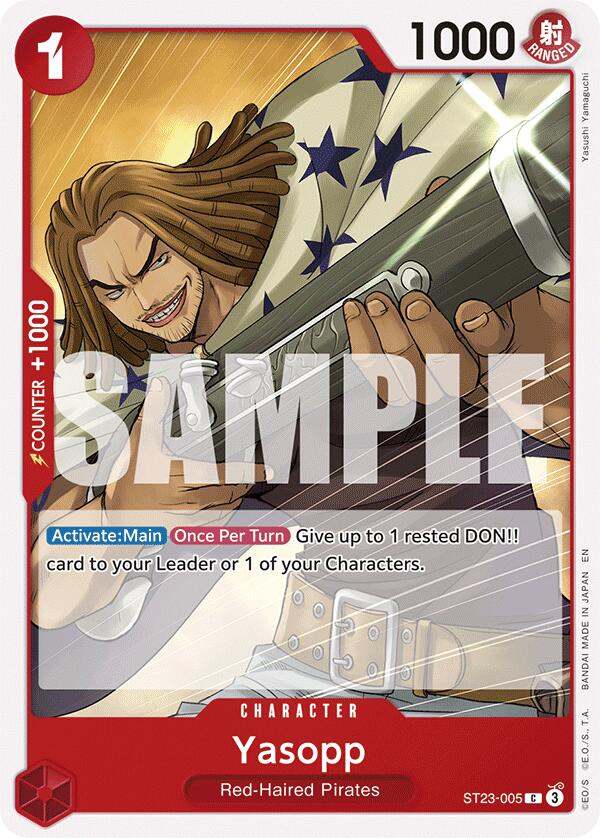 Yasopp [Starter Deck: Red Shanks] | Card Merchant Takapuna
