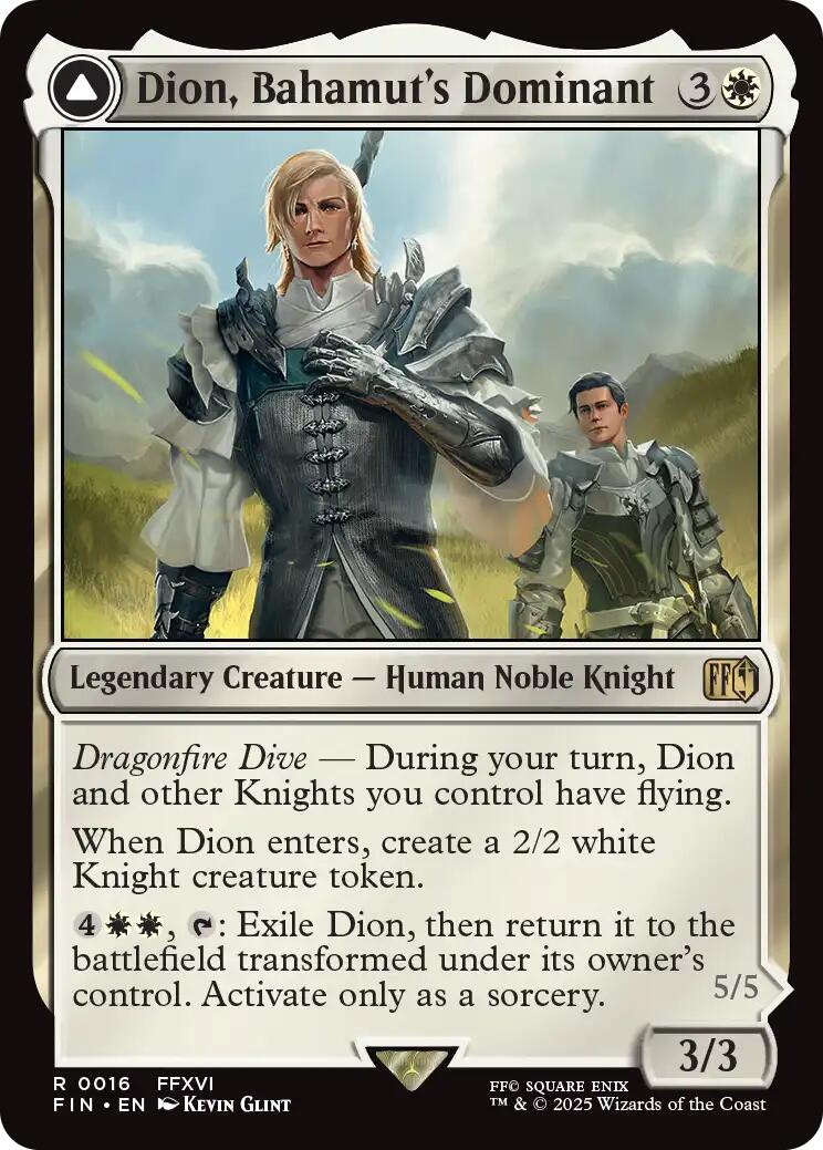 Dion, Bahamut's Dominant // Bahamut, Warden of Light [FINAL FANTASY] | Card Merchant Takapuna