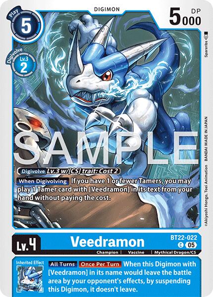 Veedramon [BT22-022] [Cyber Eden] | Card Merchant Takapuna