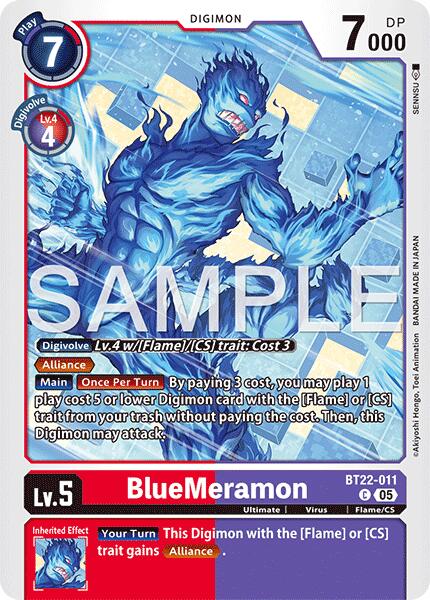 BlueMeramon [BT22-011] [Cyber Eden] | Card Merchant Takapuna