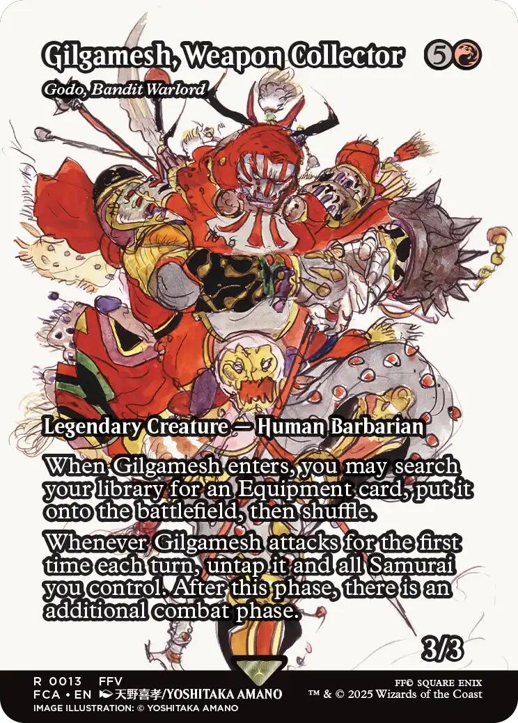 Gilgamesh, Weapon Collector - Godo, Bandit Warlord (Showcase) [FINAL FANTASY : Through the Ages] | Card Merchant Takapuna