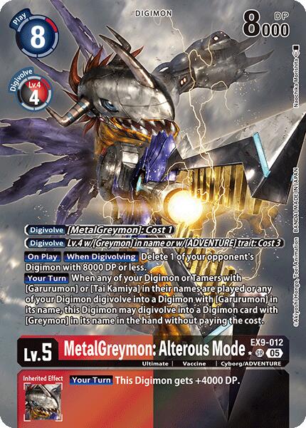 MetalGreymon: Alterous Mode [EX9-012] (Alternate Art) [Versus Monsters] | Card Merchant Takapuna