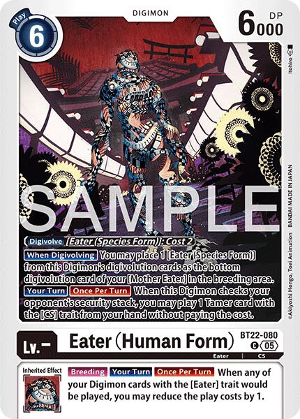 Eater [BT22-080] (Human Form) [Cyber Eden] | Card Merchant Takapuna