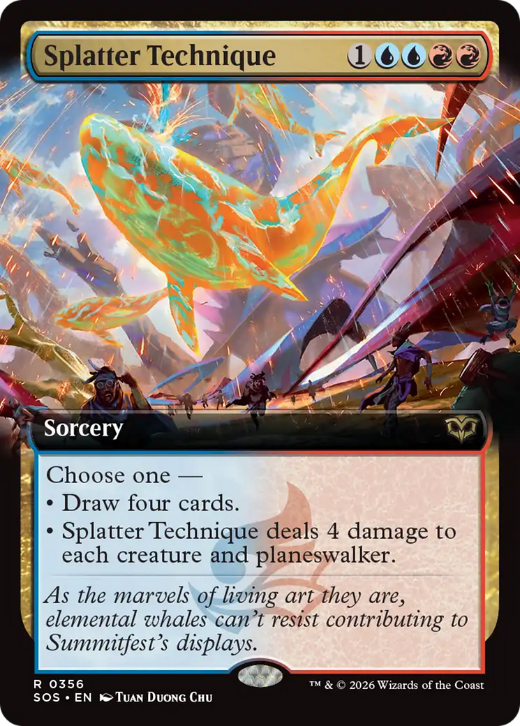Splatter Technique (Extended Art) [Secrets of Strixhaven] | Card Merchant Takapuna