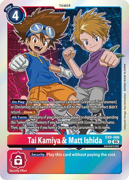 Tai Kamiya & Matt Ishida [EX9-066] [Versus Monsters] | Card Merchant Takapuna