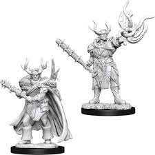 D&D Deep Cuts Unpainted Miniatures Male Half-Orc Druid | Card Merchant Takapuna