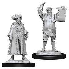 D&D Wizkids Deep Cuts Unpainted Miniatures Mayor & Town Crier | Card Merchant Takapuna