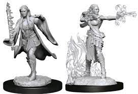 D&D Nolzur's Marvelous Unpainted Miniatures Multiclass Warlock + Sorcerer (Female) | Card Merchant Takapuna