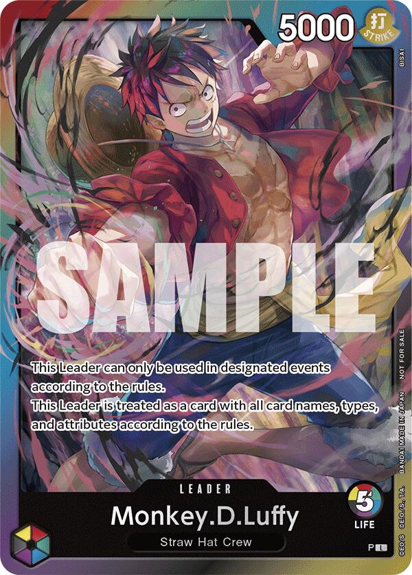 Monkey.D.Luffy (A Fist of Divine Speed Release Event Leader) [One Piece Promotion Cards] | Card Merchant Takapuna
