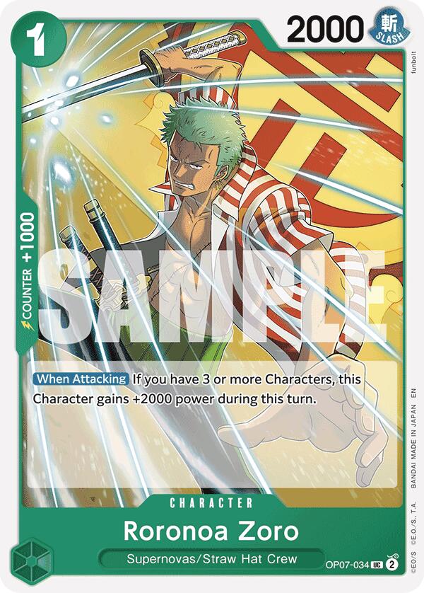 Roronoa Zoro (Reprint) [Starter Deck: GREEN Jewelry Bonney] | Card Merchant Takapuna