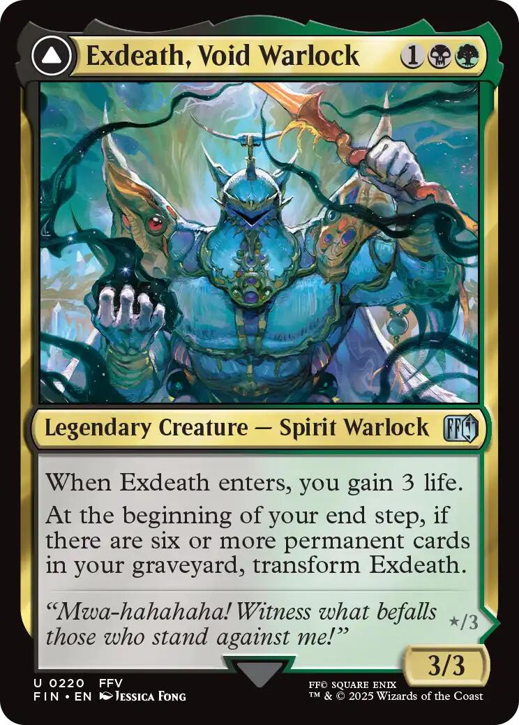 Exdeath, Void Warlock // Neo Exdeath, Dimension's End [FINAL FANTASY] | Card Merchant Takapuna