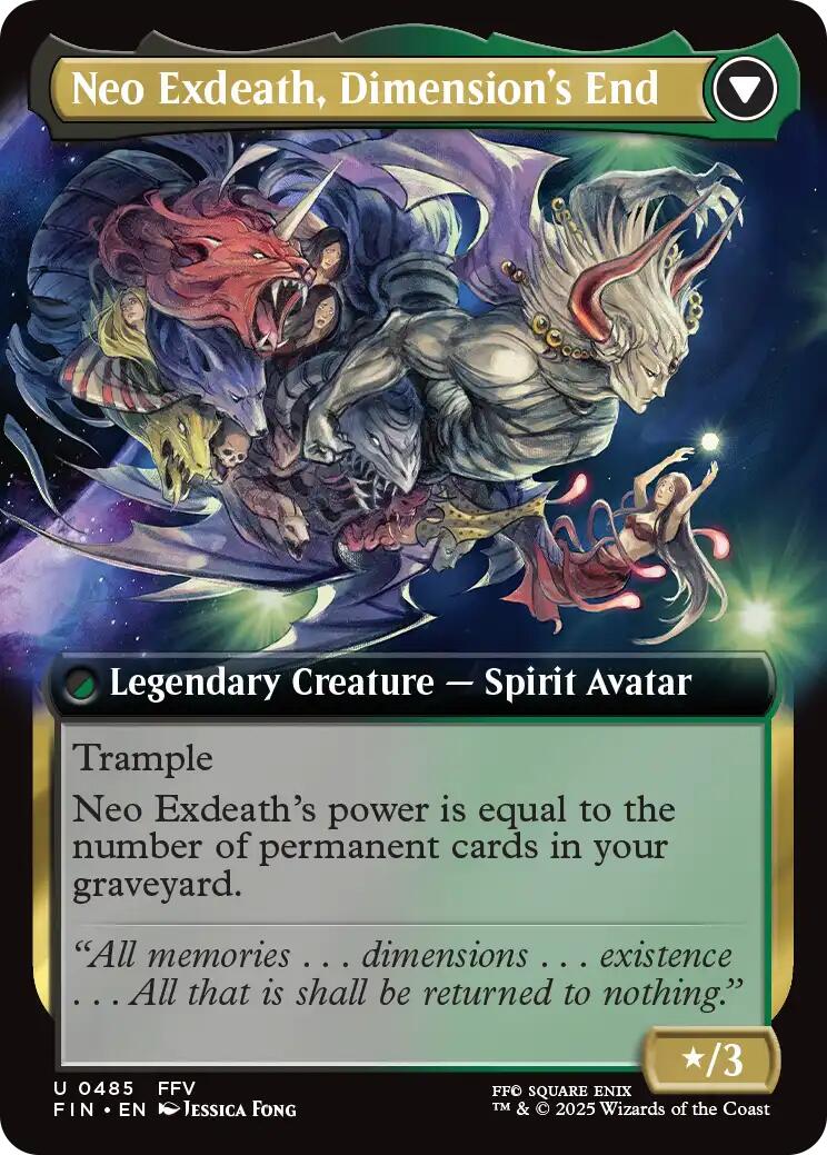 Exdeath, Void Warlock // Neo Exdeath, Dimension's End (Extended Art) [FINAL FANTASY] | Card Merchant Takapuna