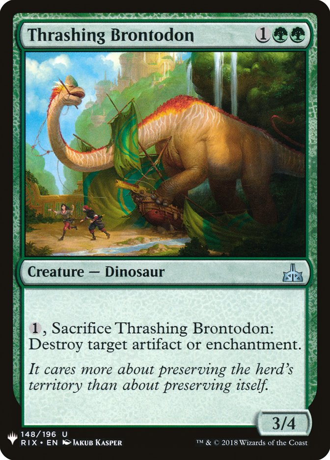 Thrashing Brontodon [Mystery Booster] | Card Merchant Takapuna