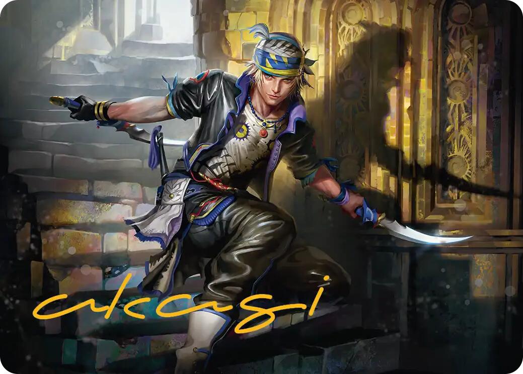 Locke Cole Art Card (Gold-Stamped Signature) [FINAL FANTASY Art Series] | Card Merchant Takapuna