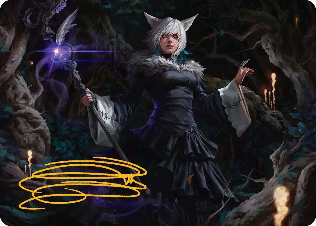 Y'shtola, Night's Blessed Art Card (21) (Gold-Stamped Signature) [FINAL FANTASY Art Series] | Card Merchant Takapuna