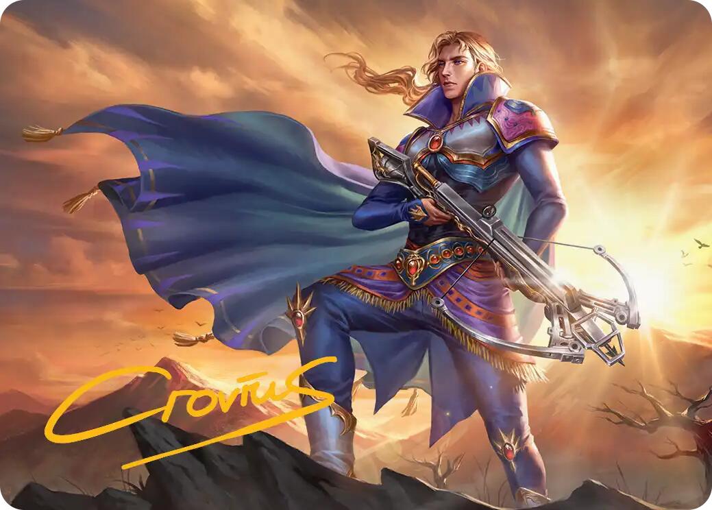 Edgar, Master Machinist Art Card (Gold-Stamped Signature) [FINAL FANTASY Art Series] | Card Merchant Takapuna