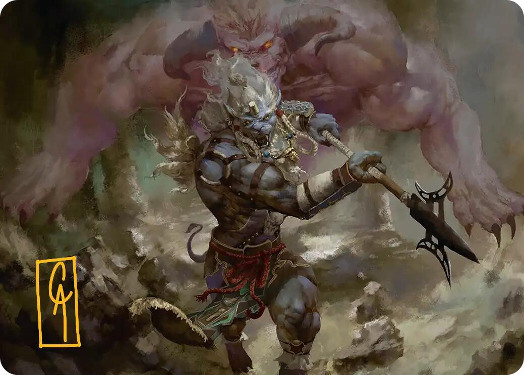 Kimahri, Valiant Guardian Art Card (Gold-Stamped Signature) [FINAL FANTASY Art Series] | Card Merchant Takapuna