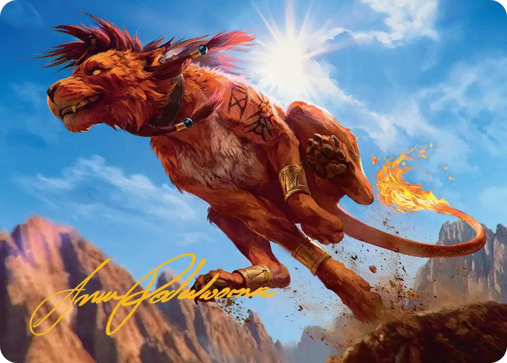 Red XIII, Proud Warrior Art Card (Gold-Stamped Signature) [FINAL FANTASY Art Series] | Card Merchant Takapuna