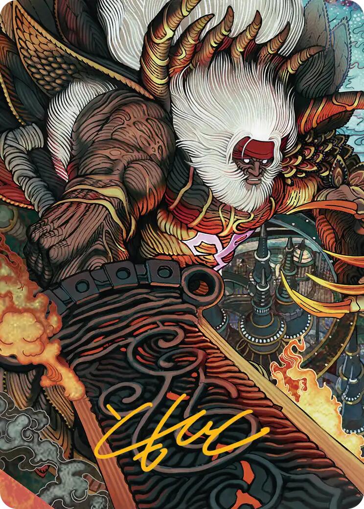 Braska's Final Aeon Art Card (Gold-Stamped Signature) [FINAL FANTASY Art Series] | Card Merchant Takapuna