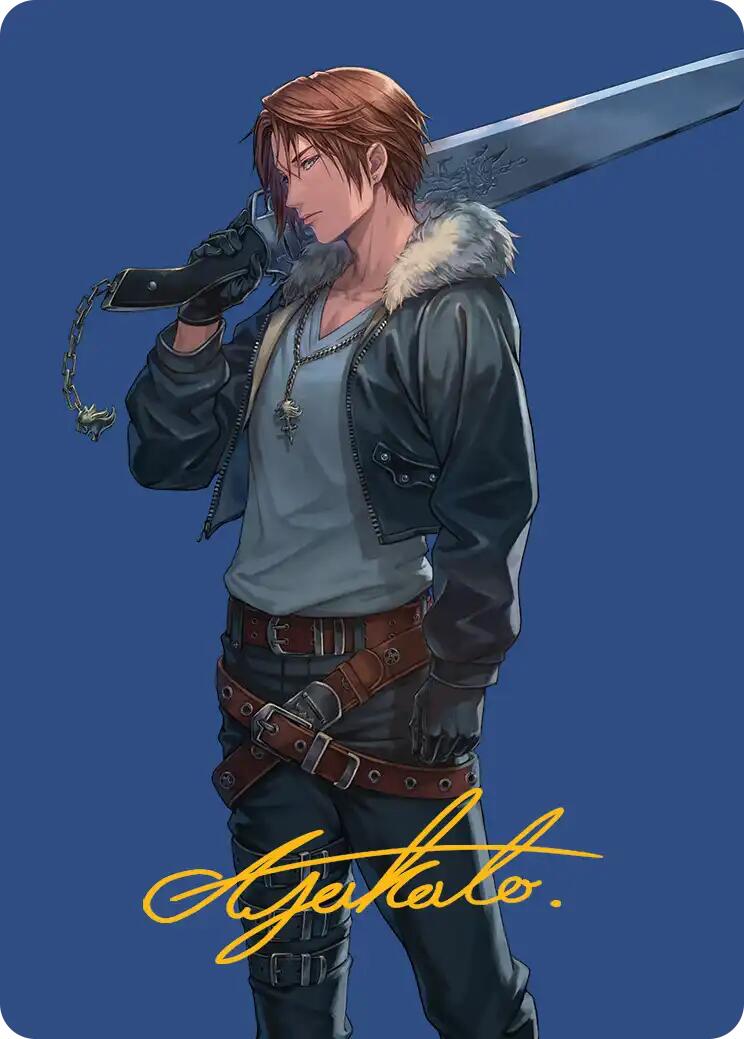 Squall, SeeD Mercenary Art Card (Gold-Stamped Signature) [FINAL FANTASY Art Series] | Card Merchant Takapuna