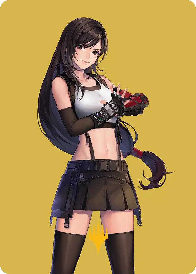 Tifa, Martial Artist Art Card (Gold-Stamped Planeswalker Symbol) [FINAL FANTASY Art Series] | Card Merchant Takapuna