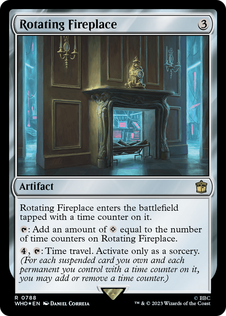 Rotating Fireplace (Surge Foil) [Doctor Who] | Card Merchant Takapuna
