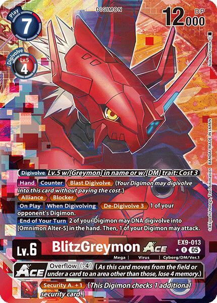 BlitzGreymon ACE [EX9-013] (Alternate Art) [Versus Monsters] | Card Merchant Takapuna