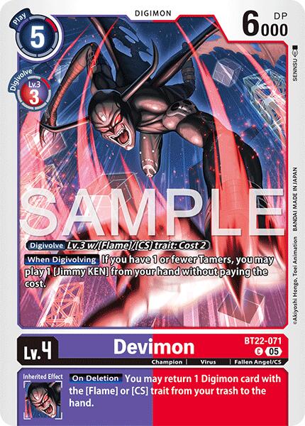 Devimon [BT22-071] [Cyber Eden] | Card Merchant Takapuna