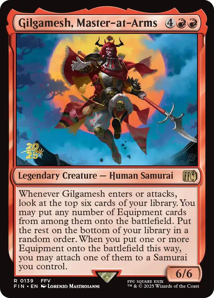Gilgamesh, Master-at-Arms [FINAL FANTASY Prerelease Promo] | Card Merchant Takapuna