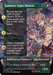 Esper Origins // Summon: Esper Maduin (Borderless) [FINAL FANTASY] | Card Merchant Takapuna