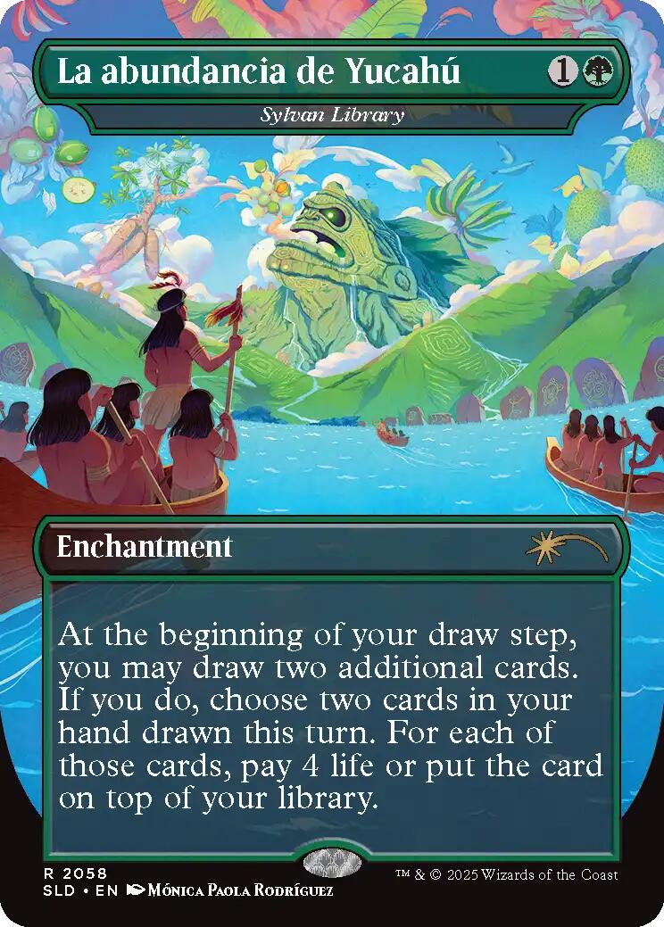 La abundancia de Yucahu - Sylvan Library [Secret Lair Drop Series] | Card Merchant Takapuna