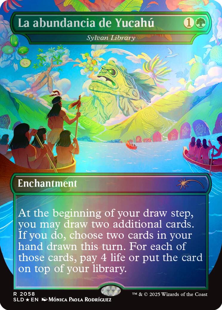 La abundancia de Yucahu - Sylvan Library (Rainbow Foil) [Secret Lair Drop Series] | Card Merchant Takapuna