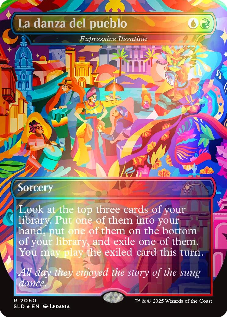 La danza del pueblo - Expressive Iteration (Rainbow Foil) [Secret Lair Drop Series] | Card Merchant Takapuna