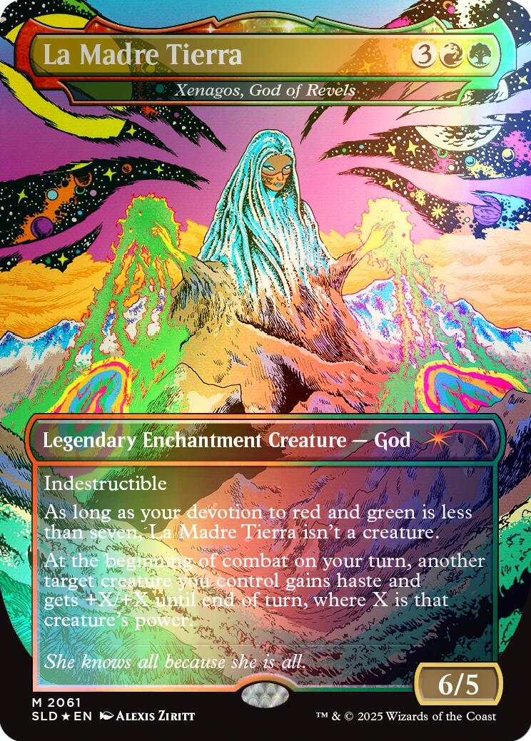 La Madre Tierra - Xenagos, God of Revels (Rainbow Foil) [Secret Lair Drop Series] | Card Merchant Takapuna