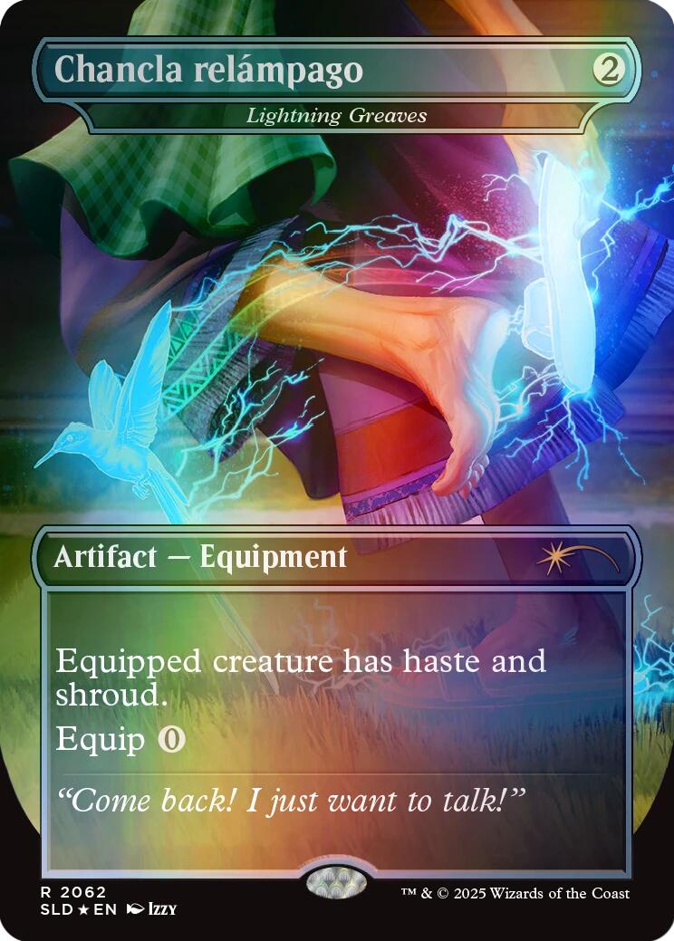 Chancla relampago - Lightning Greaves (Rainbow Foil) [Secret Lair Drop Series] | Card Merchant Takapuna