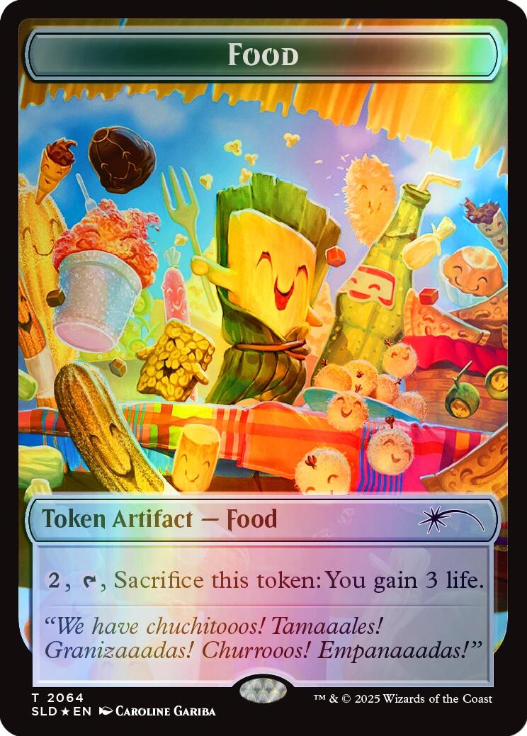 Food Token (2064) (Rainbow Foil) [Secret Lair Drop Series] | Card Merchant Takapuna