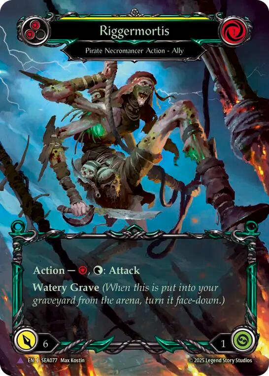 Riggermortis (Marvel Cold Foil) [SEA077] (High Seas)  Cold Foil | Card Merchant Takapuna