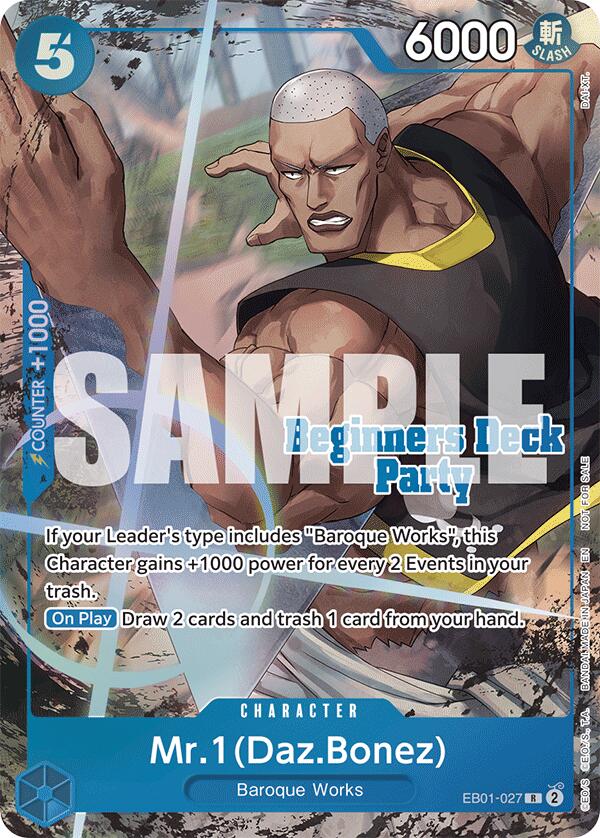 Mr. 1 (Daz.Bonez) (ST-23 - ST-28 Beginners Deck Party) [Winner] [One Piece Promotion Cards] | Card Merchant Takapuna