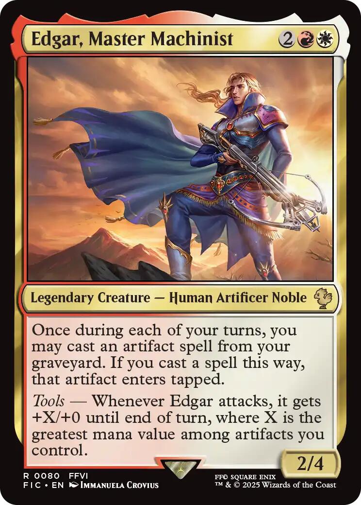 Edgar, Master Machinist (Surge Foil) [FINAL FANTASY Commander] | Card Merchant Takapuna