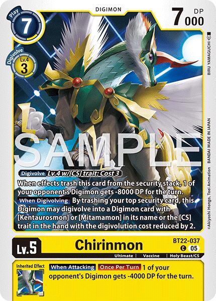 Chirinmon [BT22-037] [Cyber Eden] | Card Merchant Takapuna