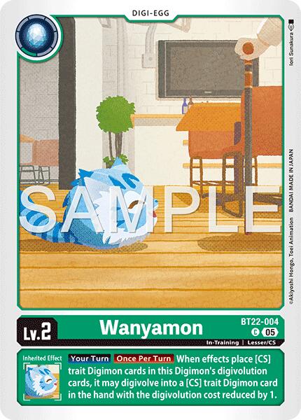 Wanyamon [BT22-004] [Cyber Eden] | Card Merchant Takapuna