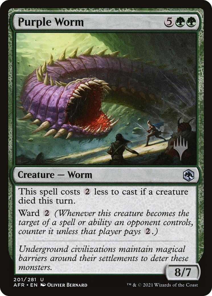 Purple Worm [Tarkir: Dragonstorm Promos] | Card Merchant Takapuna