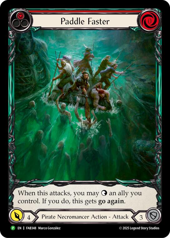 Paddle Faster [FAB348] (Promo)  Rainbow Foil | Card Merchant Takapuna