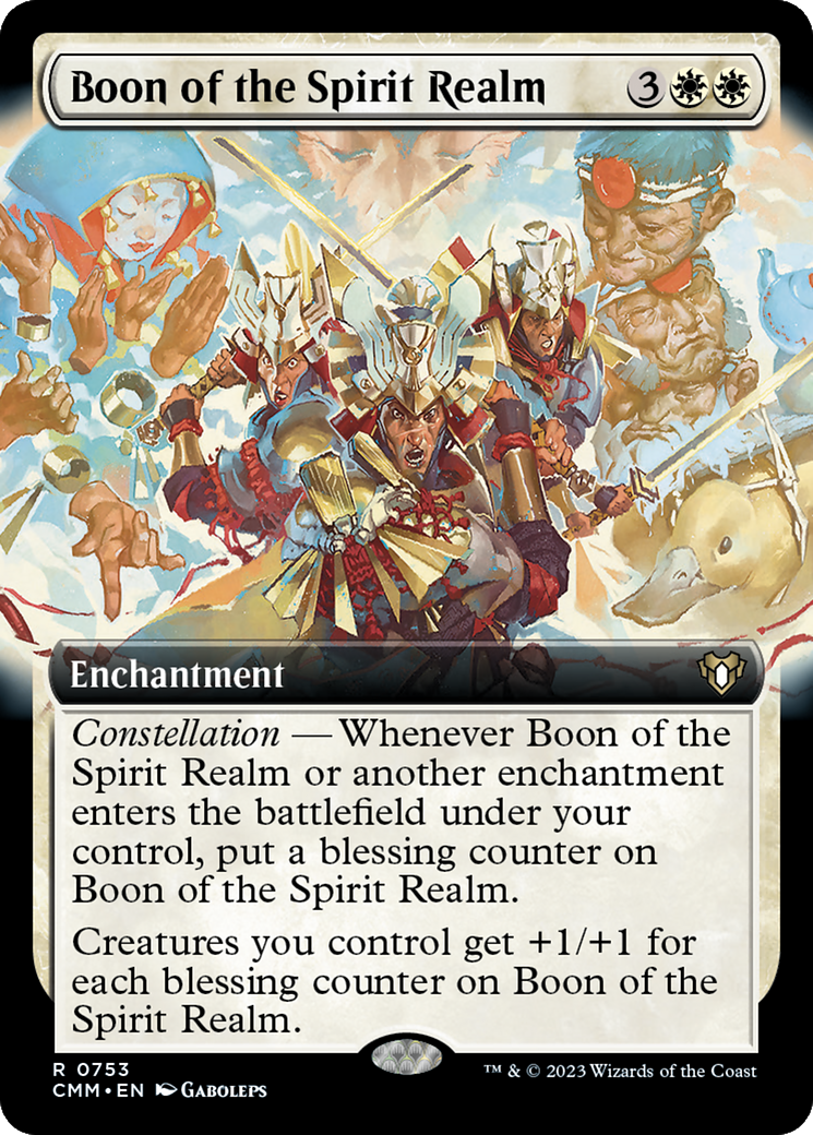 Boon of the Spirit Realm (Extended Art) [Commander Masters] | Card Merchant Takapuna